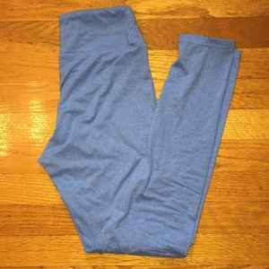 Heathered blue OS legging